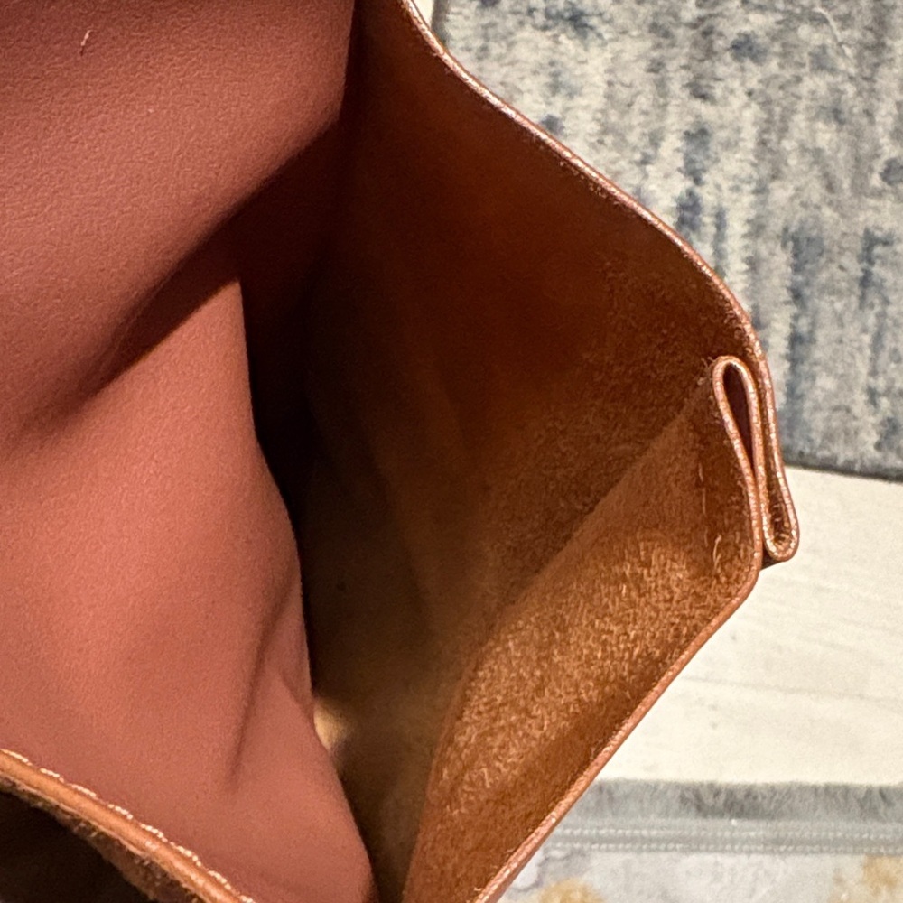 Everlane The Italian Leather Studio Bag in Cognac Timeless Classic Minimalist - Picture 2 of 11
